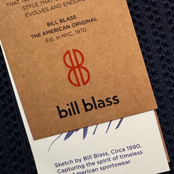 Bill Blass Sutton City Small Tote - Crochet, navy blue, brand new with tags - Picture 6 of 8